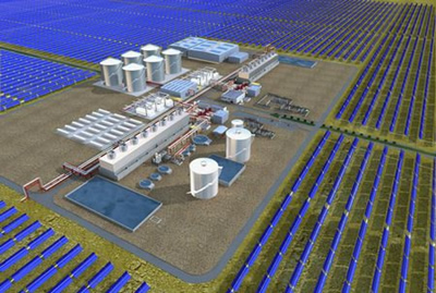 2011 metais bus pastatyta 280 MW galios Saulės jėgainė