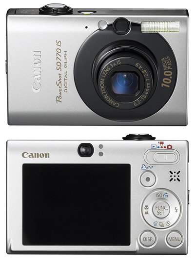 „Canon“ „PowerShot SD770 IS Digital ELPH“