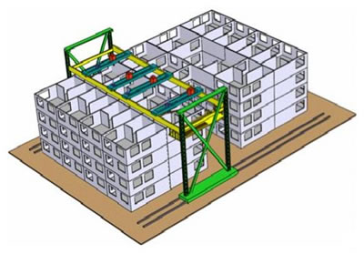 Ateityje namus statys gigantiški robotai-spausdintuvai