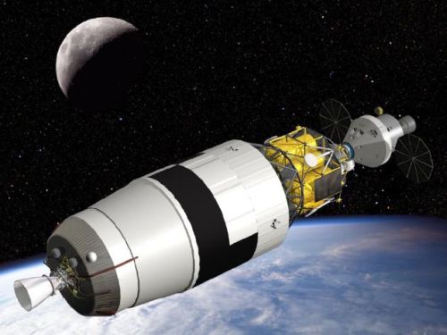 Pagal „Constellation“ programą kuriamas būsimasis NASA erdvėlaivis „Orion“ 2020m. turėtų vėl išlaipinti JAV astronautus Mėnulyje