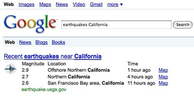 „Google“ ieško ir žemės drebėjimų