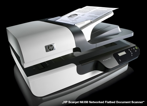„HP Scanjet N6350 Networked Flatbed Document Scanner“