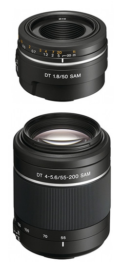 Portretinis objektyvas DT 50mm F1.8 SAM ir DT 55-200mm F4-5.6 SAM