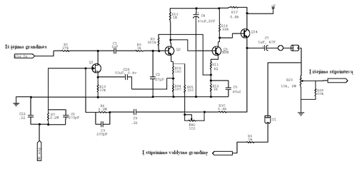 UREI 1176 - hibridinis BJT FET garso stiprintuvas