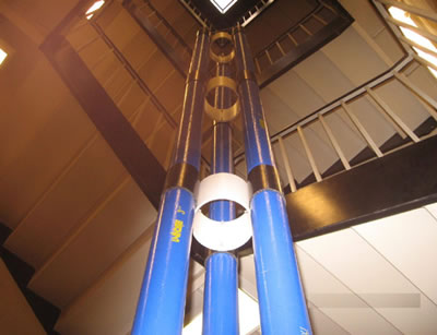 Pripučiamo bokšto prototipą sudaro 6 moduliai. Polietileno vamzdžių skersmuo - 8 centimetrai