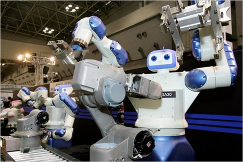 „Yaskawa Electric“ pramoniniai robotai Tokijuje