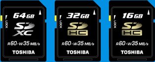 „Toshiba“ pereina prie 64 GB talpos SD kortelių