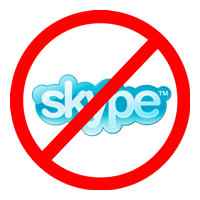 Seime užblokuotas „Skype‘as“