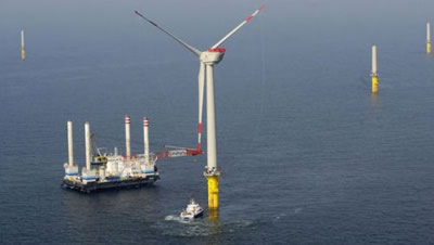 Vokietija jūroje statys 40 vėjo jėgainių parkų