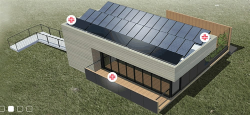 Studentų sukonstruotas namas visą reikalingą energiją gauna vien tik iš Saulės