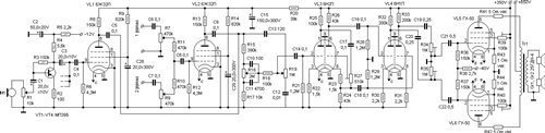 ŽD stiprintuvas elektrinių muzikos instrumentų ansambliui