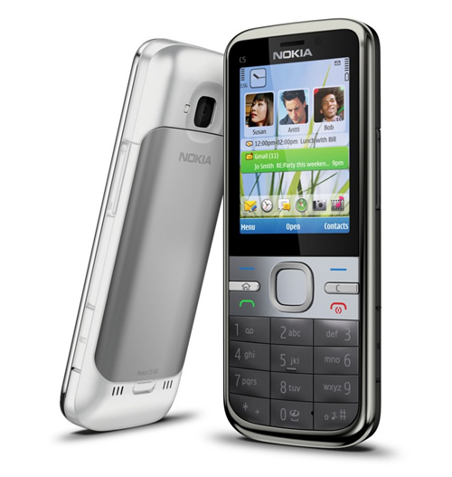 „Nokia“ pristato pirmąjį „C“ serijos telefoną „Nokia C5“