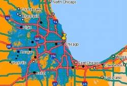 „Sprint“ 4G „WiMAX“ tinklo aprėptis Čikagoje