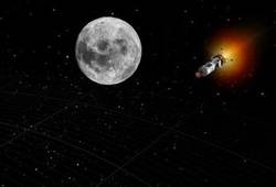 NASA mirties slenkstis tarp Žemės ir Mėnulio