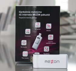Mobiliojo 4G interneto MEZON vartotojams – išankstinio mokėjimo paslauga