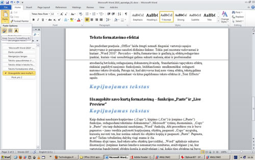 „Microsoft Word 2010“ – pirmieji įspūdžiai