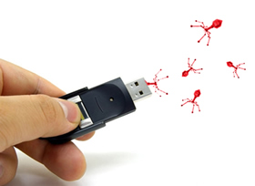 Pirmąjį 2010-ųjų ketvirtį daugiausiai žalos pridarė per USB laikmenas plintantys „kirminai“
