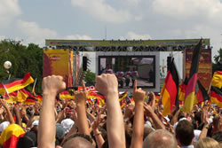 Dvimatis (2D) ekranas 2006 metais Berlyne vykusio futbolo čempionato metu