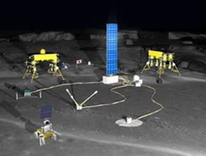 Robotų bazė Mėnulio Pietų ašigalio rajone