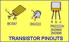 Tranzistorių išvadų žymėjimas