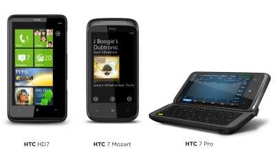 HTC pristato 5 telefonus su „Windows Phone 7“