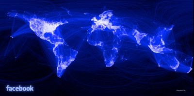 Sudarytas „Facebook“ draugų pasaulio žemėlapis