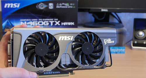 „MSI GTX460 1 GB Hawk TwinFrozrII“ vaizdo plokštė