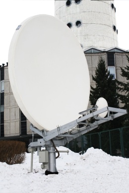 Prie Vilniaus TV bokšto eksponuojama istorinė palydovinio ryšio antena