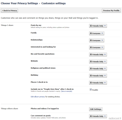„Facebook“ privatumo nustatymai ir draugų sąrašai praktiškai
