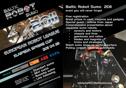 „European Robot League and BalticRobotSumo-2011“