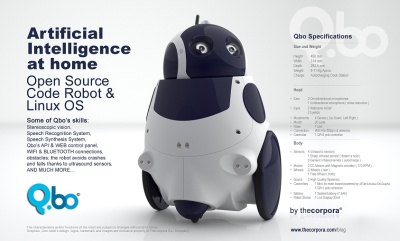 „Qbo“ – robotas, kuris turi dirbtinį intelektą