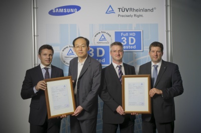 „Samsung“ išmaniųjų televizorių 3D funkcijos pirmosios pasaulyje įvertintos oficialiu sertifikatu „Samsung“ išmaniųjų televizorių 3D funkcijos pirmosios pasaulyje įvertintos oficialiu sertifikatu