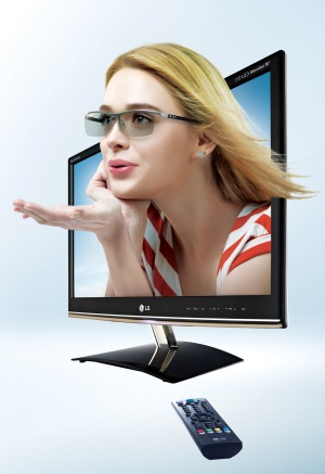 LG pristato trimatį vaizdą atkuriantį monitorių-televizorių