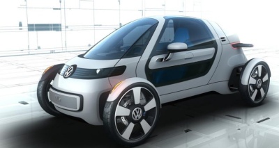 „Volkswagen“ atskleidė vienviečio elektromobilio koncepciją