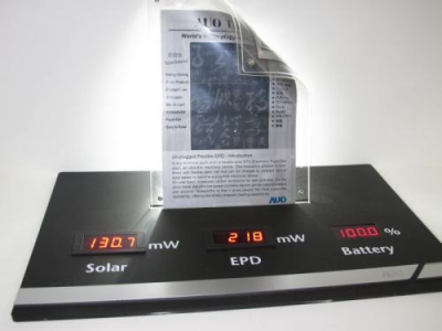 Sukurtas lankstus elektroninio popieriaus ekranas su saulės baterija Sukurtas lankstus elektroninio popieriaus ekranas su saulės baterija