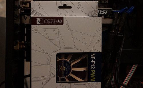 „Noctua NF-F12 PWM Focused Flow“ ventiliatorius