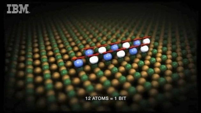 IBM fizikai 1 bitą informacijos „įrašė“ į 12 atomų