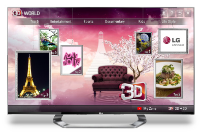 LG pristato 3D televizorių turinio paslaugą „3D World“ LG pristato 3D televizorių turinio paslaugą „3D World“