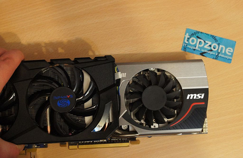 „Sapphire Radeon HD 7870 2GB OC“ – tylusis spartintuvas