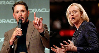 „Oracle“ prezidentas Larry Ellison ir HP vadovė Meg Whitman – kova dar nebaigta „Oracle“ prezidentas Larry Ellison ir HP vadovė Meg Whitman – kova dar nebaigta