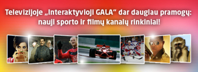 VIASAT kanalų rinkiniai jau televizijoje „Interaktyvioji GALA“!