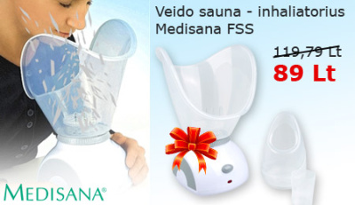 Grožio procedūroms namuose – veido sauna