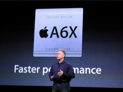 „Apple A6X“ luste esantis grafinis branduolys vis dar išlieka sparčiausiu rinkoje „Apple A6X“ luste esantis grafinis branduolys vis dar išlieka sparčiausiu rinkoje