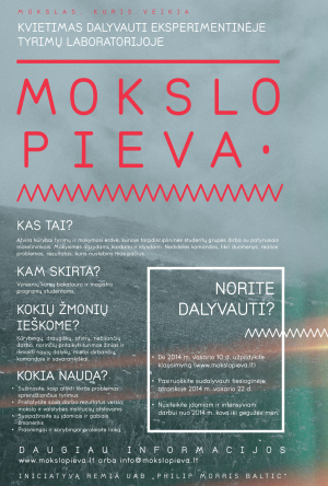 „Mokslo pieva“: mokslas, kuris veikia!