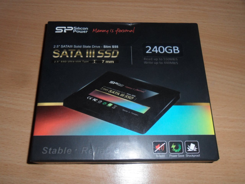 „Silicon Power Slim S55“ 240 GB SSD apžvalga