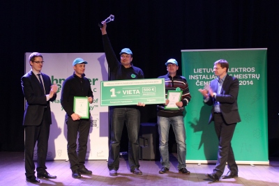 Pirmajame Lietuvos elektros instaliacijos meistrų čempionate triumfavo kauniečiai Pirmajame Lietuvos elektros instaliacijos meistrų čempionate triumfavo kauniečiai