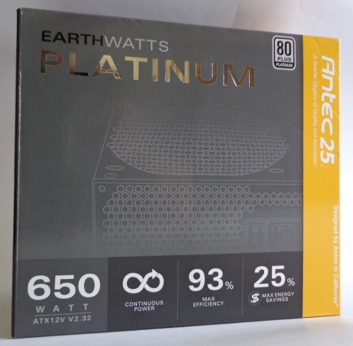 „Antec EarthWatts Platinum 650“ apžvalga