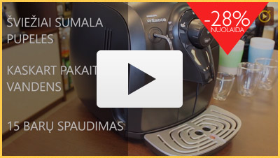 Kompaktiškas ir stilingas automatinis kavos aparatas namams – „Philips Saeco „Xsmall“!