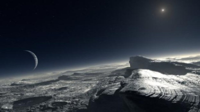Plutonas su palydovu dalinasi atmosfera