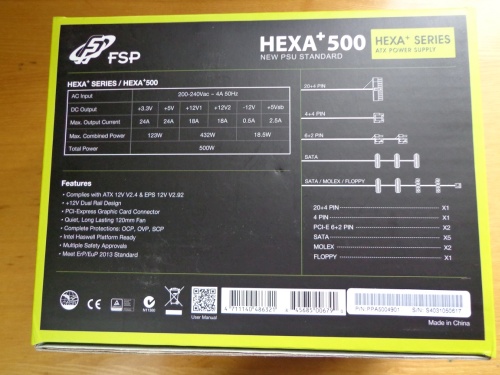 Eilinio lietuvio PSU už 150 Lt: „FSP Hexa+ 500“ apžvalga